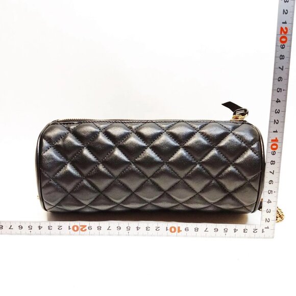 Authentic VERSACE Black Leather Shoulder Bag mon518-111125 - Picture 2 of 16